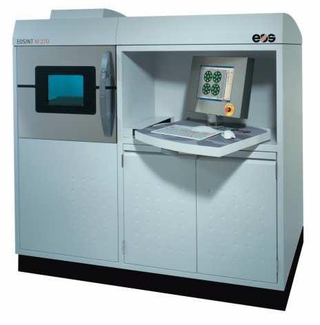 The EOSINT M 270 for the direct laser-sintering of metal positions very well