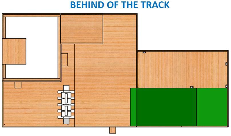 Figure 5 - Schematisation of behind the track The final pieces of information pertaining to the track will be communicated to the bidding teams during the 20