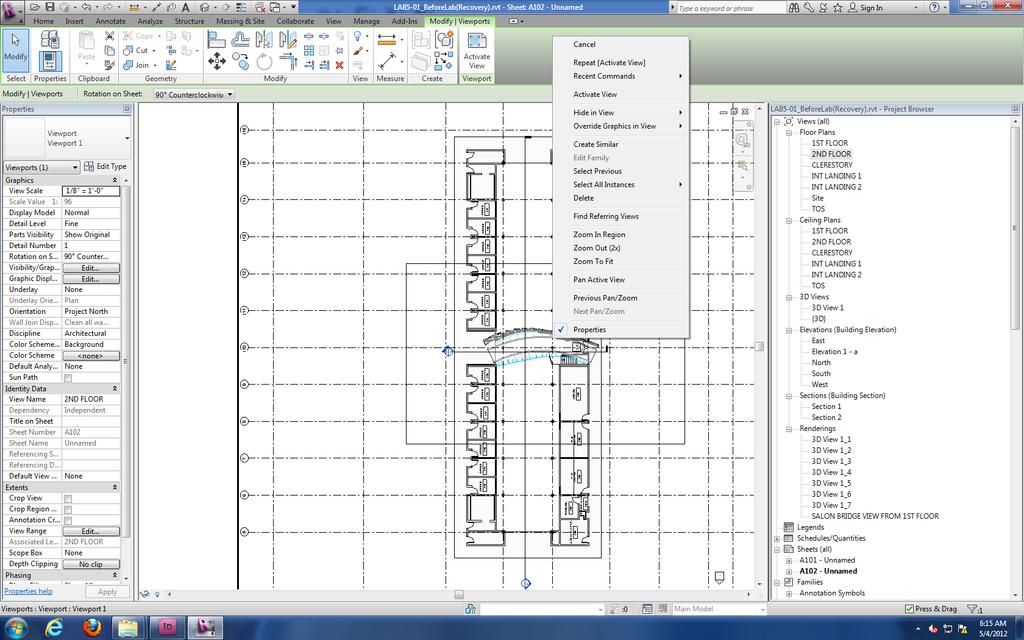 1) Activate the View so that you can go through the Paper and back into the Model view all in the same screen.