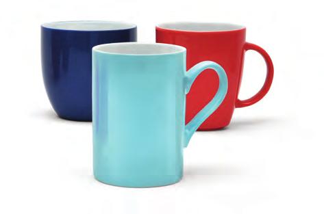pressure and heat to transfer the graphic onto a specially coated mug. We offer this impressive branding method for a total of 9 different mug designs.