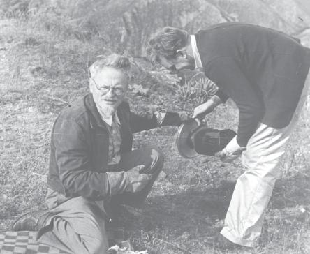 Above: Leon Trotsky and Joe Hansen collecting cacti near Coyoacan, Mexico.