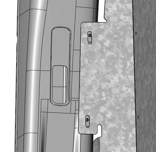 2.3.4 Attach the passenger side panel in the van.