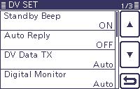 9 D-STAR OPERATION <ADVANCED> Automatic Reply function When a call addressed to your own call sign is received, the Automatic Reply function automatically replies with your call sign.