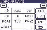 9 D-STAR OPERATION <ADVANCED> Repeater group name programming qqpush SET(C) to enter the Set mode. ww the Repeater List item of the DV Memory Set mode.