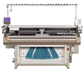 Line up of Flat Knitting Machines MACH2XS WHOLEGARMENT flat knitting machine Features four needle