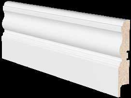 41 CHIP Baseboards - MDF 14000 CHIP Baseboard 16x65x2750 Mel White Cable groove 12100 Cable