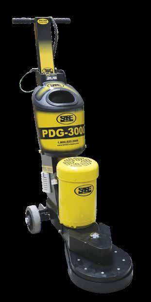 Planetary Floor Grinders PDG 3000 Toe-Kick Edger PDG3000.03 The PDG 3000 has an adjustable X & Y axis and can easily grind under toe kicks.