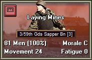 Panzer Battles User Manual Broken, cannot be in Travel or Rail Mode, and cannot be Digging-In. Units that are clearing mines cannot fire or assault attack.