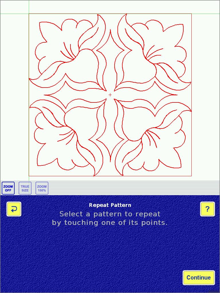 A window will open asking if you are certain you've made the right choice. Touch [Yes] and all the red patterns will disappear and you will return to the Add/Edit Pattern screen.