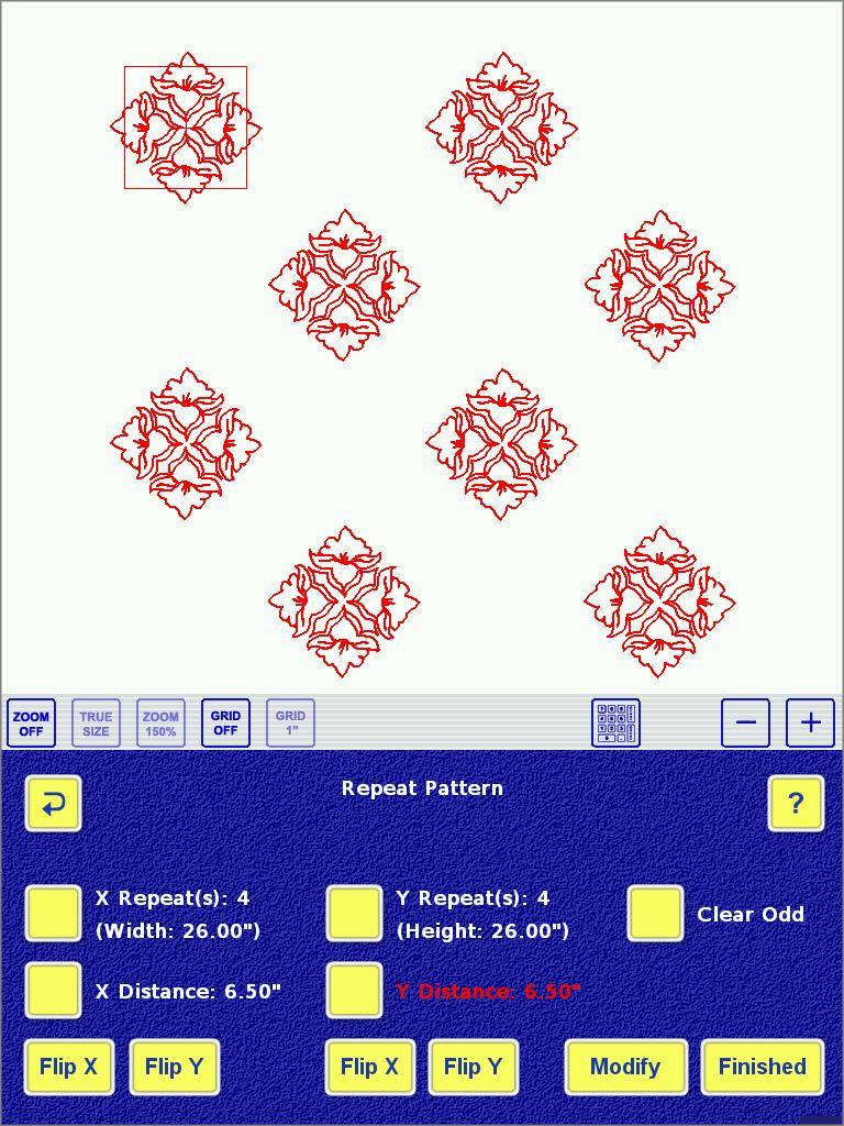 Clear Even Select this option to remove every other pattern in a row. When you touch Clear Even, the button will change to Clear Odd, which will remove the opposite patterns.