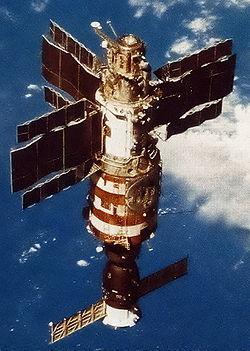 Salyut Space Station Salyut Space Station is the first space station to be launched into space.