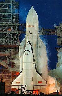 Buran The Russian Space Shuttle Buran (Snowstorm) was the answer
