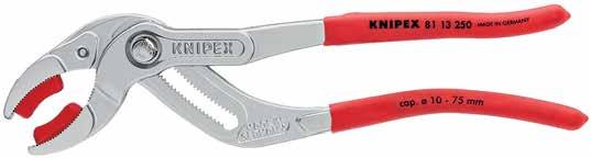 MADE IN GERMANY INNOVATIONS KNIPEX Siphon and Connector Pliers For siphons, tube fittings and