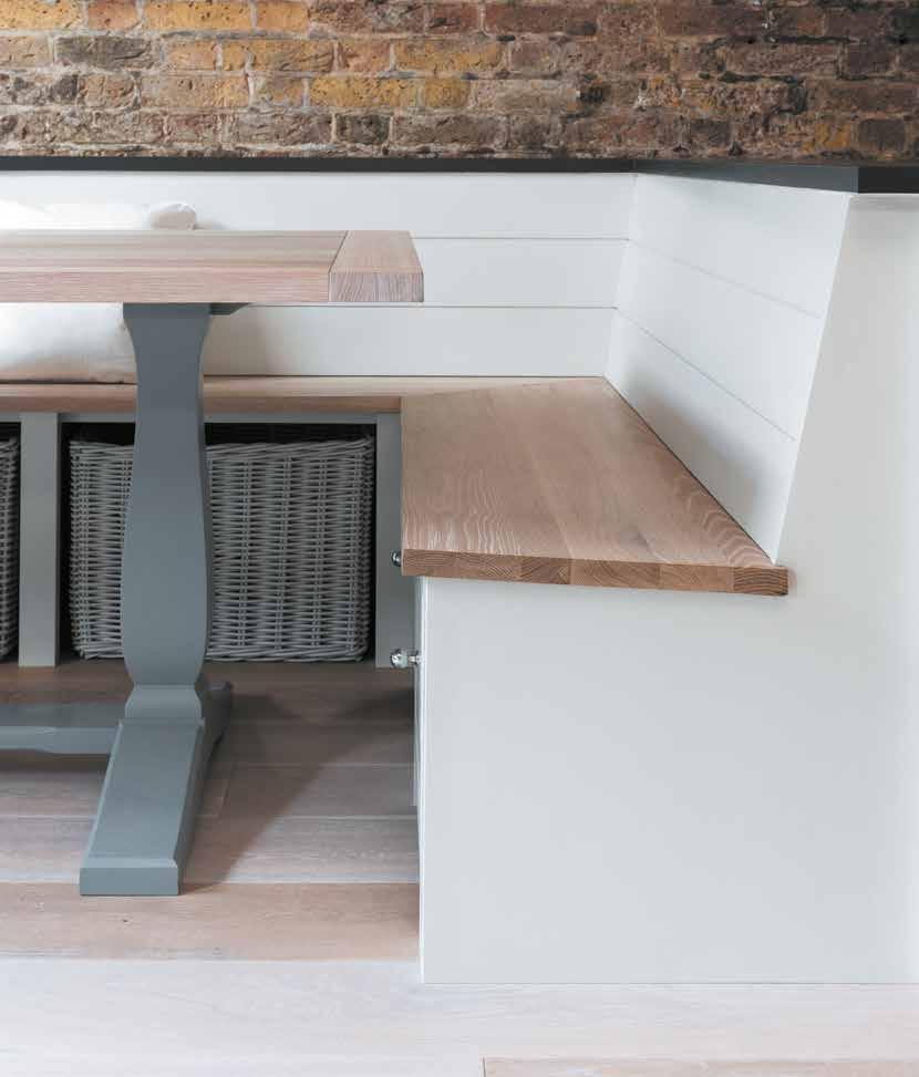 KITCHEN / Buckland Bench Seating Buckland Bench Seating H:850mm W:2360mm D:1610mm Optional Paint Service available 1,805 Buckland Bench Seating