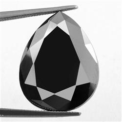 11Ct Black Diamond Solitaire Ring For Men