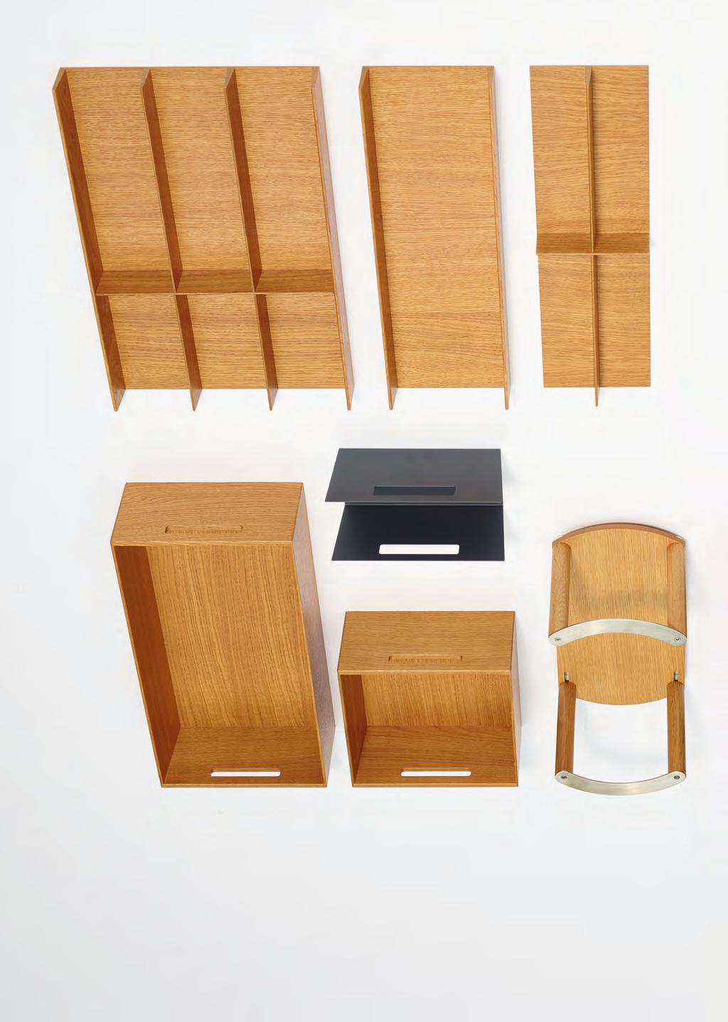 OUT - STANDINGLY VERSATILE Only 21 elements to create a huge range of organizer systems for