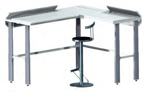 PROFI C-LIFT-BENCHES (HEIGHT ADJUSTABLE COMBINATIONS) Height adjustable corner combinations with two PROFI C-Lift-Benches in L-combination or coupled with an extra corner element.