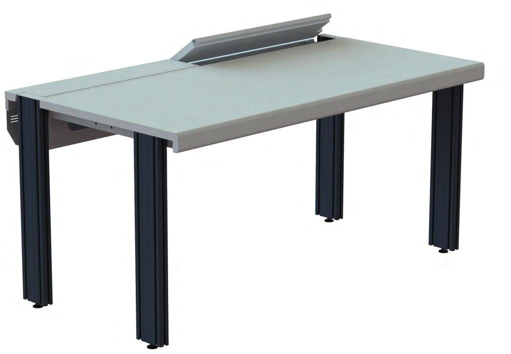 THE LABORATORY BENCH WITH SPACIOUS CABLE TRAY PROFI LABORATORY BENCH Bench height: 780mm. Extremely solid bench frame, made of tubular steel with middle section.