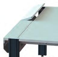plastic edge with 3mm radius in bench top colour 70mm drop edge HPL layer