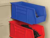 Bins rails accommodate plastic or metal bins. Adjustability Bin boxes are not provided or sold by Tennsco.