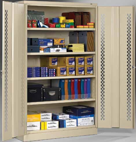 Storage Cabinets with Perforated Doors 78" High Perforated Jumbo Cabinet Tennsco Storage Cabinets