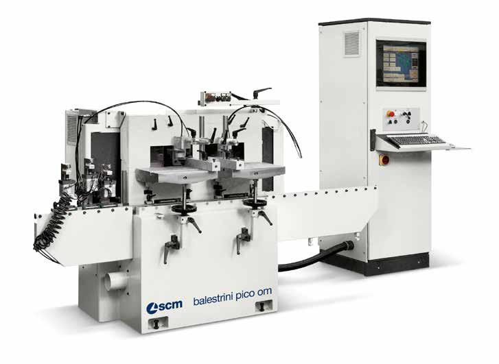BALESTRINI PICO OM CNC TENONER-MORTISER Compact numerical control tenoning-mortising machine, ideal for chairs manufacture.