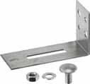 Ceiling and wall fixings Toggle bolt Finish Length Wire Ø (mm) Box (pcs) Art.nr. EG 20 M6 100 07-211-3006* EG 20 M8 100 07-211-3008* EG 20 M10 100 07-211-3010* Galvanized slide bolt.