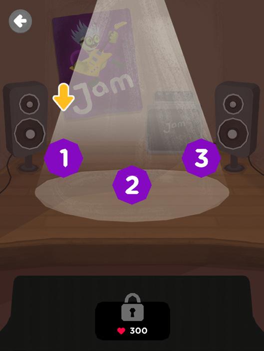 Studio Mode Walk-through 2 After you earn 100 hearts in Practice Mode, Studio Mode will open! Here you can compose, listen, and edit your jams.