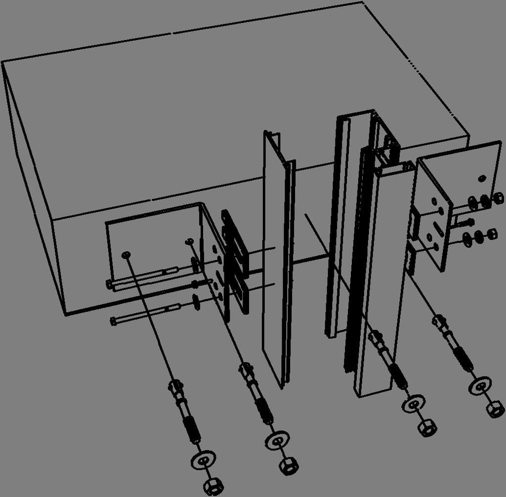 Section III: Typical Anchorage Methods STEP #8 INSTALL FRAME COMPONENTS BOLTED DEAD LOAD ANCHORS For installations with multi-spans, follow applicable notes from step 9.