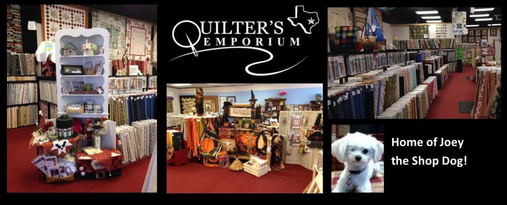Classes at Quilter's Emporium If you are interested in taking one of our classes, you can either sign up in person at the shop or over the phone, by calling 281.491.0016.