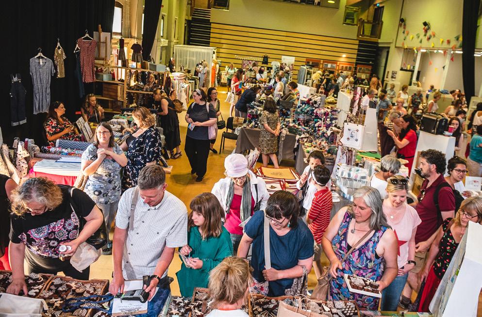 At the core of the festival is a thriving marketplace, which last year featured over 60 diverse exhibitors, ranging from artists and makers showing their own handcrafted items to independent