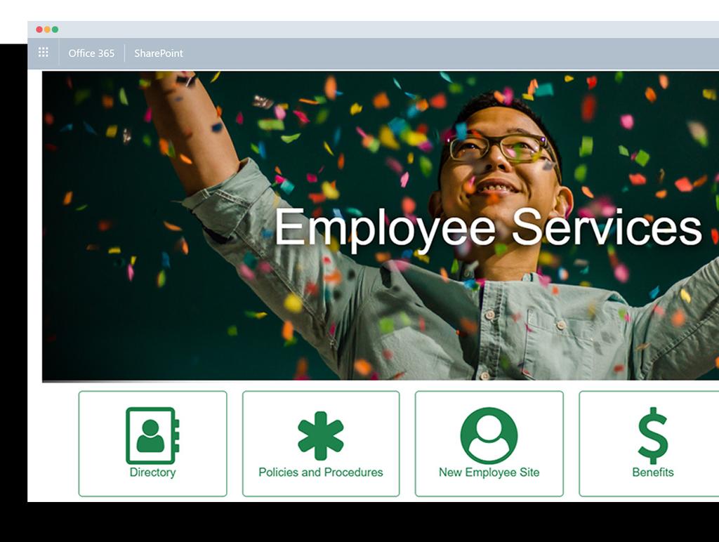 FULL SET OF EMPLOYEE TOOLS & SERVICES Instantly enable full set of employee services