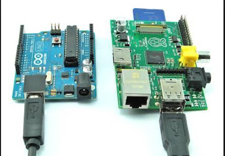 The Arduino is used here for the effective way of serial data transfer to the raspberry pi by means of using