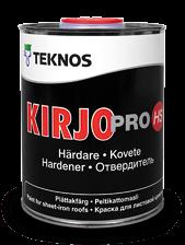 KIRJO PRO HS Paint for sheet-iron roofs A two-component, solvent-based anticorrosive pigmented polyurethane paint with acrylate binding agent.