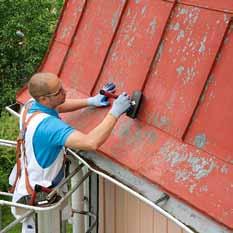 Risk of corrosion is always present when the paint coating starts to peel off. The most common roofing material to be painted is zinc-coated steel sheet.