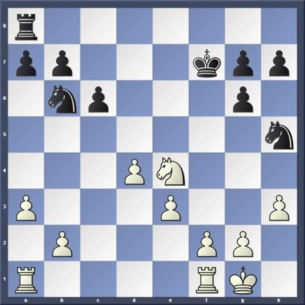 (Cont. from p.1) [D02: 1 d4 d5 2 Nf3 sidelines, including 2...Nf6 3 g3 and 2...Nf6 3 Bf4] 1.d4 d5 2.c4 c6 3.Nf3 Bf5 4.Bf4 Nf6 5.e3 e6 6.a3 Be7 7.Nc3 0 0 8.h3 Nbd7 9.Nh4 Bg6 10.