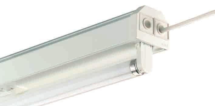 5 mm in size IP54: Dust and splash water proof The same trunking can be used with the RIDI LINIA continuous lighting system to comply with either the IP20 or IP54 protection ratings.