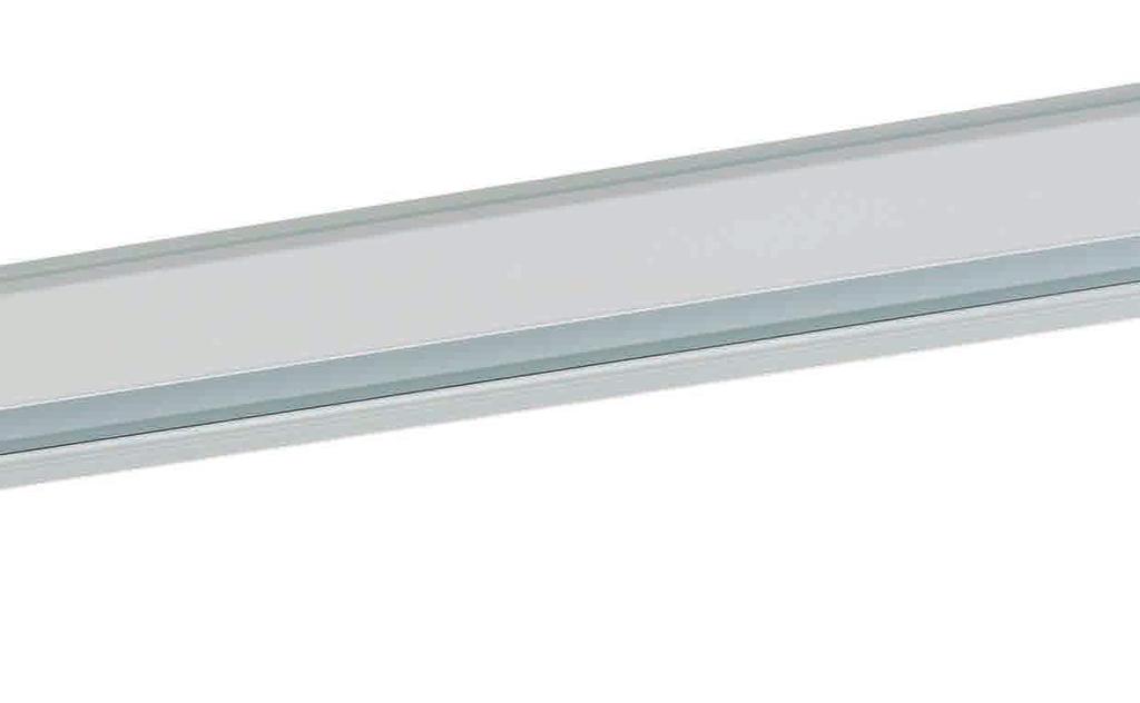 Stable basic continuous lighting system with new through wiring profile RIDI LINIA trunking
