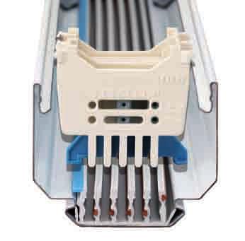 For clip fixing at any optional position on the trunking RIDI LINIA gear tray VLG.