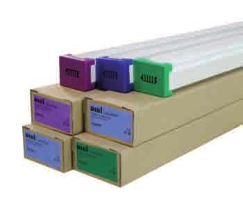Colour navigation from the pack through to the individual components: the colour coding system uses blue to denote 5-core, purple for 7-core and green for 11-core wiring.