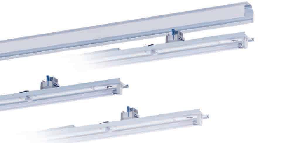 Toolless: Simple assembly using the proven RIDI twist-lock catch at the gear tray. This mechanism is used to fasten the gear tray on the trunking and also as a fixture for the optical control.