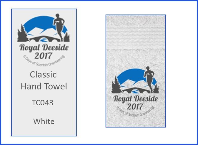 The logo is embroidered at a larger size (12 cm) than the other merchandise and positioned at the bottom-centre of the towel. Size 50 cm x 90 cm PRE-ORDER PRICE: 8.00 EVENT PRICE: 10.