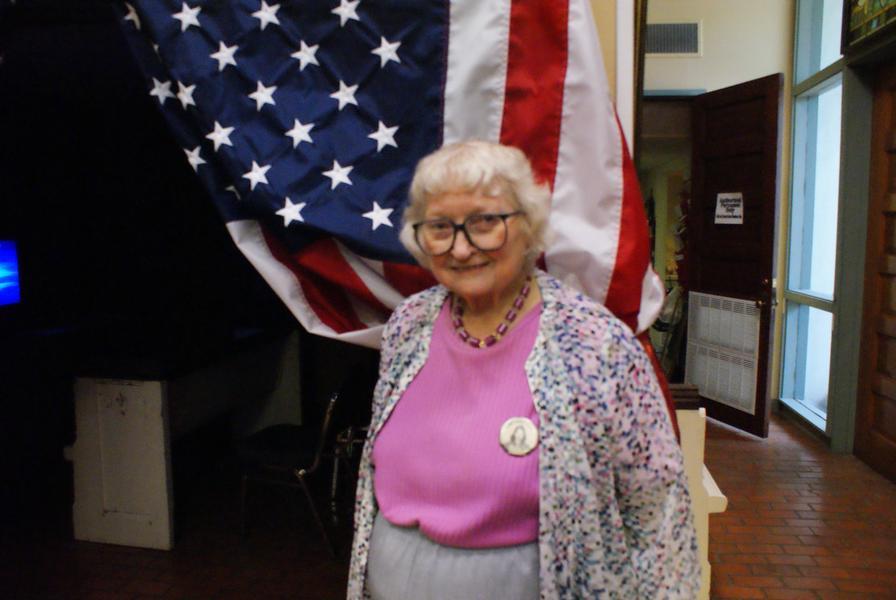 A SOLDIER REMEMBERED Former Gainesville resident and Camp Howze worker, Bette Speake Anderson, recently visited the Morton Museum remembering not only her days at the World War II camp but also a