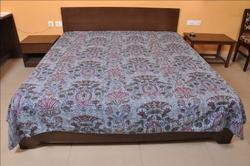 Paisly Tye Dye Cotton Kantha Mughal Bed