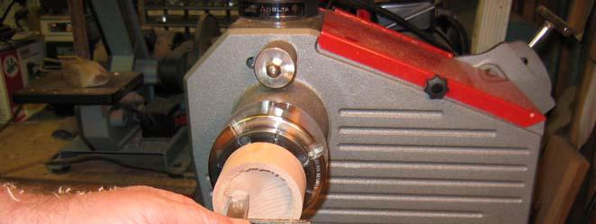 Once the flange is parallel use a freshly sharpened spindle