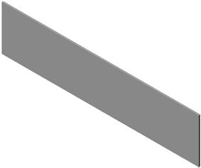 The Unroll part contains an arc that was extruded as a thin feature. The arc has a 1 gap, creating a gap in the wall of the cylinder. 2 Recognize bends.