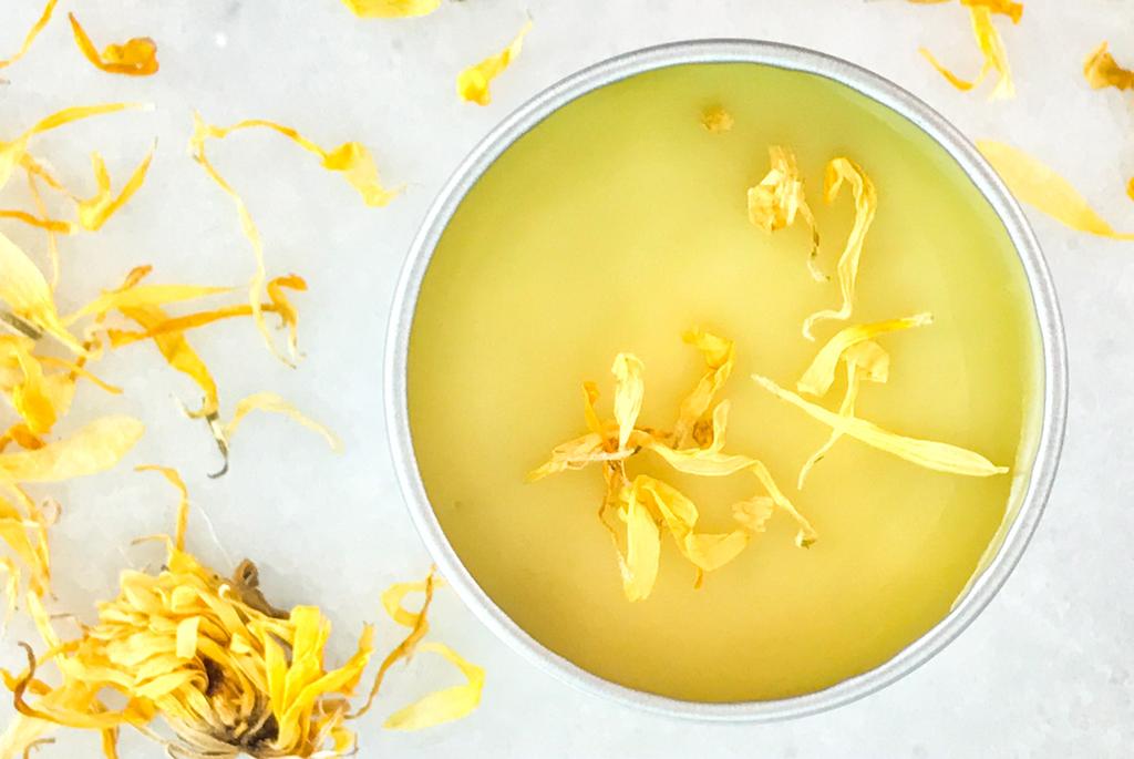 calming calendula balm Calendula flowers have been used for decades to produce skin calming oil infusions and tinctures.