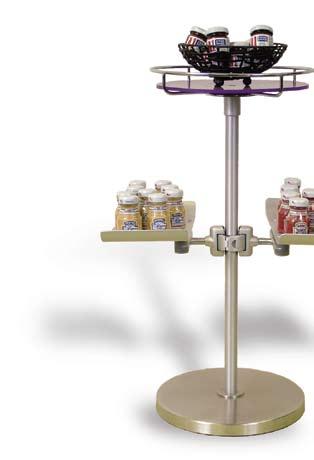 ZS-100K-6 This compact kit includes one EZ-Clamp, two Aluminum Trays, and one Top-Mounted Wire Frame Tray. Each tray measures 6 x 14 and is generous enough to hold separate bottles.