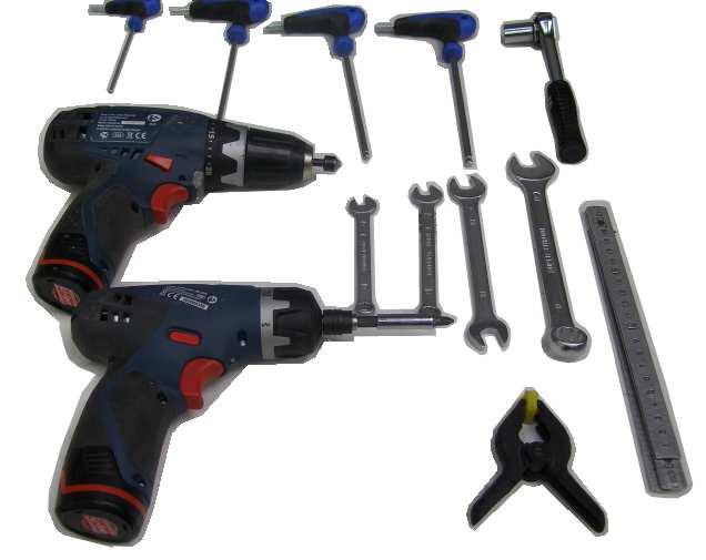 Tools You Will Need: 3, 4, 5 and 6mm Allen Wrenches 8, 10, 13 & 17mm Spanners 13mm Socket & Wrench Countersink Bit