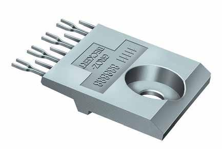 Reed finger module Straight, offset or in combination: Groz-Beckert offers a wide range of reed finger modules.